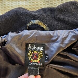 MADE IN CANADA Men's Schott Bros Wool Pea Coat Size 4X